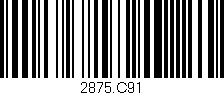 Código de barras (EAN, GTIN, SKU, ISBN): '2875.C91'