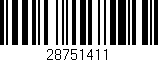 Código de barras (EAN, GTIN, SKU, ISBN): '28751411'