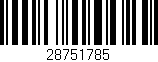 Código de barras (EAN, GTIN, SKU, ISBN): '28751785'