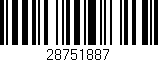 Código de barras (EAN, GTIN, SKU, ISBN): '28751887'