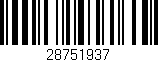 Código de barras (EAN, GTIN, SKU, ISBN): '28751937'