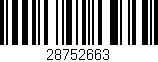 Código de barras (EAN, GTIN, SKU, ISBN): '28752663'