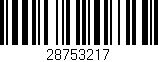 Código de barras (EAN, GTIN, SKU, ISBN): '28753217'
