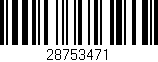 Código de barras (EAN, GTIN, SKU, ISBN): '28753471'