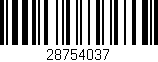 Código de barras (EAN, GTIN, SKU, ISBN): '28754037'