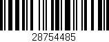 Código de barras (EAN, GTIN, SKU, ISBN): '28754485'