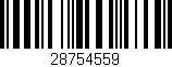 Código de barras (EAN, GTIN, SKU, ISBN): '28754559'