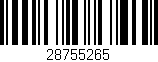 Código de barras (EAN, GTIN, SKU, ISBN): '28755265'