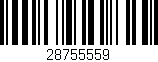 Código de barras (EAN, GTIN, SKU, ISBN): '28755559'
