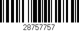 Código de barras (EAN, GTIN, SKU, ISBN): '28757757'