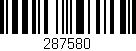 Código de barras (EAN, GTIN, SKU, ISBN): '287580'