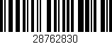 Código de barras (EAN, GTIN, SKU, ISBN): '28762830'