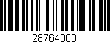 Código de barras (EAN, GTIN, SKU, ISBN): '28764000'