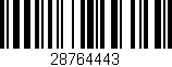 Código de barras (EAN, GTIN, SKU, ISBN): '28764443'