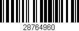 Código de barras (EAN, GTIN, SKU, ISBN): '28764960'