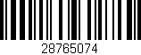 Código de barras (EAN, GTIN, SKU, ISBN): '28765074'