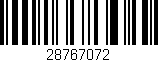 Código de barras (EAN, GTIN, SKU, ISBN): '28767072'
