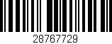 Código de barras (EAN, GTIN, SKU, ISBN): '28767729'