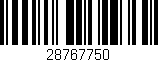 Código de barras (EAN, GTIN, SKU, ISBN): '28767750'