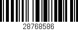 Código de barras (EAN, GTIN, SKU, ISBN): '28768586'