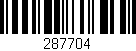 Código de barras (EAN, GTIN, SKU, ISBN): '287704'