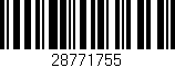 Código de barras (EAN, GTIN, SKU, ISBN): '28771755'