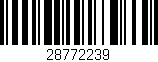 Código de barras (EAN, GTIN, SKU, ISBN): '28772239'