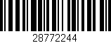 Código de barras (EAN, GTIN, SKU, ISBN): '28772244'