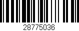Código de barras (EAN, GTIN, SKU, ISBN): '28775036'