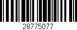 Código de barras (EAN, GTIN, SKU, ISBN): '28775077'
