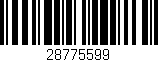 Código de barras (EAN, GTIN, SKU, ISBN): '28775599'