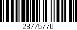 Código de barras (EAN, GTIN, SKU, ISBN): '28775770'