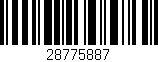 Código de barras (EAN, GTIN, SKU, ISBN): '28775887'