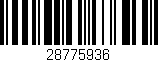 Código de barras (EAN, GTIN, SKU, ISBN): '28775936'