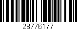 Código de barras (EAN, GTIN, SKU, ISBN): '28776177'