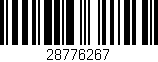 Código de barras (EAN, GTIN, SKU, ISBN): '28776267'