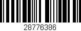 Código de barras (EAN, GTIN, SKU, ISBN): '28776386'
