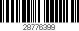 Código de barras (EAN, GTIN, SKU, ISBN): '28776399'