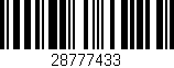 Código de barras (EAN, GTIN, SKU, ISBN): '28777433'
