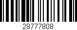 Código de barras (EAN, GTIN, SKU, ISBN): '28777808'