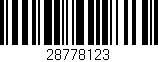 Código de barras (EAN, GTIN, SKU, ISBN): '28778123'