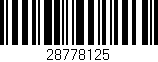 Código de barras (EAN, GTIN, SKU, ISBN): '28778125'
