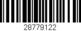 Código de barras (EAN, GTIN, SKU, ISBN): '28779122'