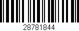 Código de barras (EAN, GTIN, SKU, ISBN): '28781844'