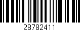 Código de barras (EAN, GTIN, SKU, ISBN): '28782411'