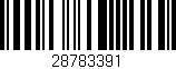 Código de barras (EAN, GTIN, SKU, ISBN): '28783391'