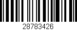 Código de barras (EAN, GTIN, SKU, ISBN): '28783426'