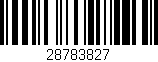 Código de barras (EAN, GTIN, SKU, ISBN): '28783827'