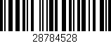 Código de barras (EAN, GTIN, SKU, ISBN): '28784528'