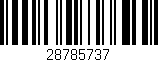 Código de barras (EAN, GTIN, SKU, ISBN): '28785737'